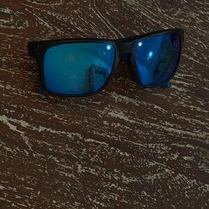 Oakley Black Sunglasses with Blue Accents